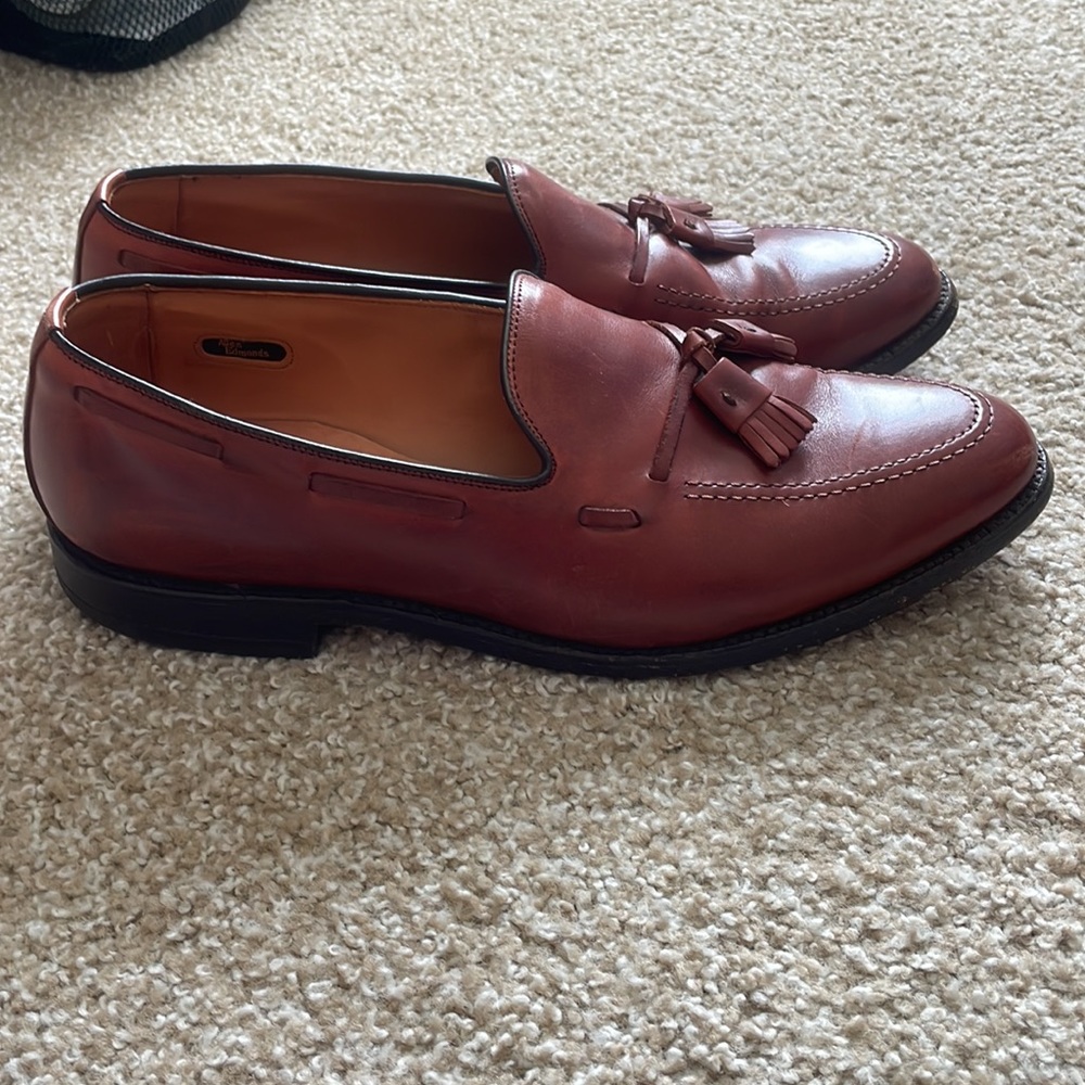 Allen Edmonds Red Loafers